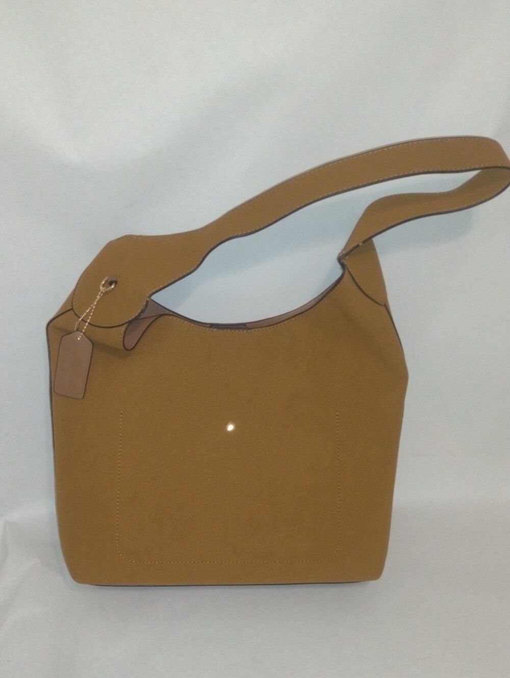 Coach Leather Shoulder Hobo Bag (J1025) - Picture 4 of 6